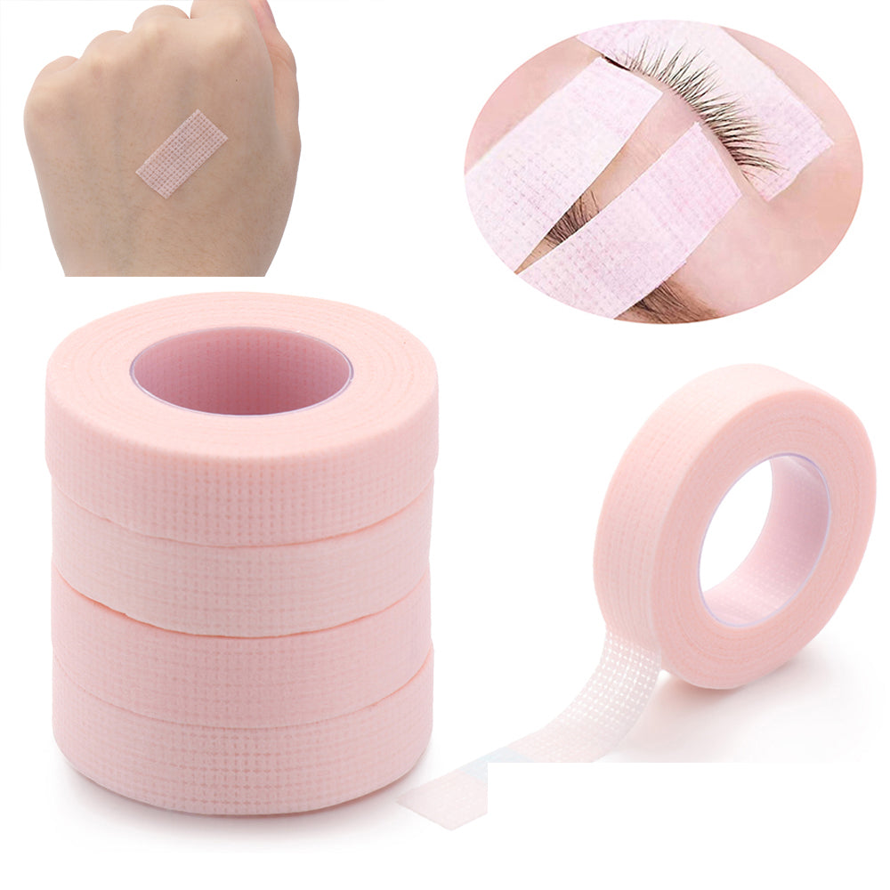 Blue Perforated Non-woven Tape Purple Eyelash Extensions