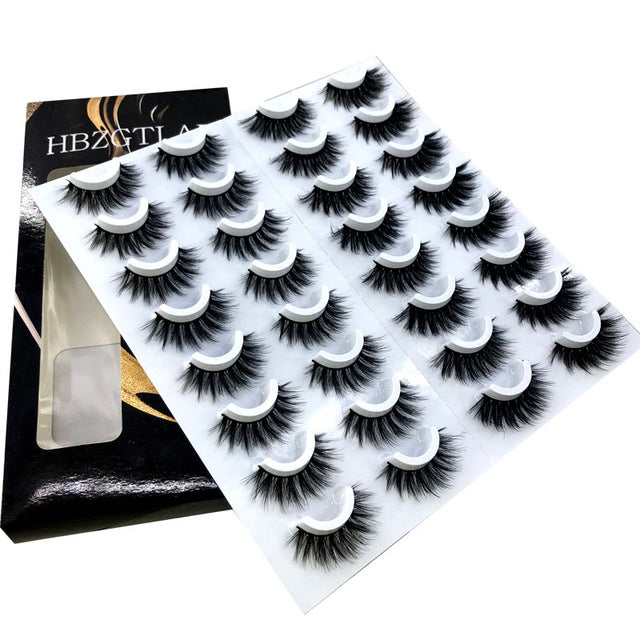 20 Pairs 8-25MM Mink Eyelashes