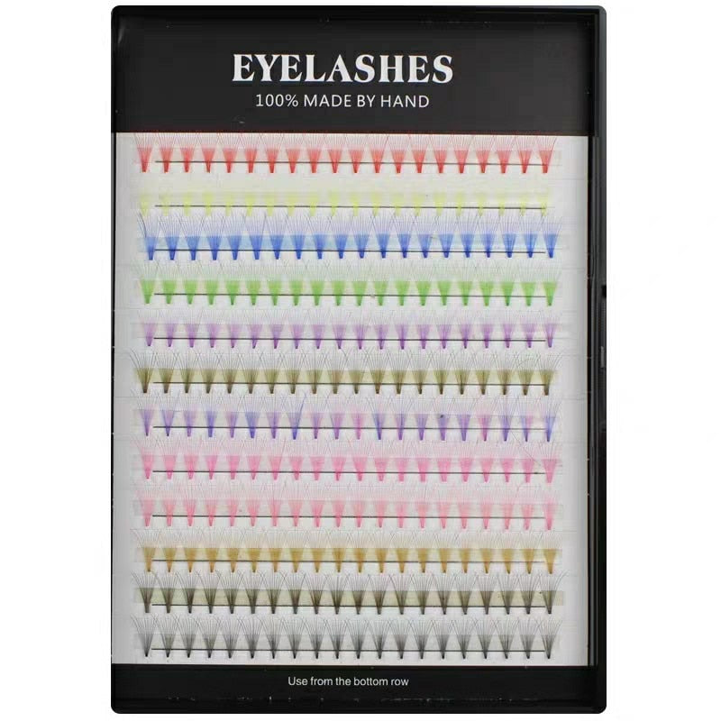 1 tray 12 mixed colors 10d russian volume fans C curl