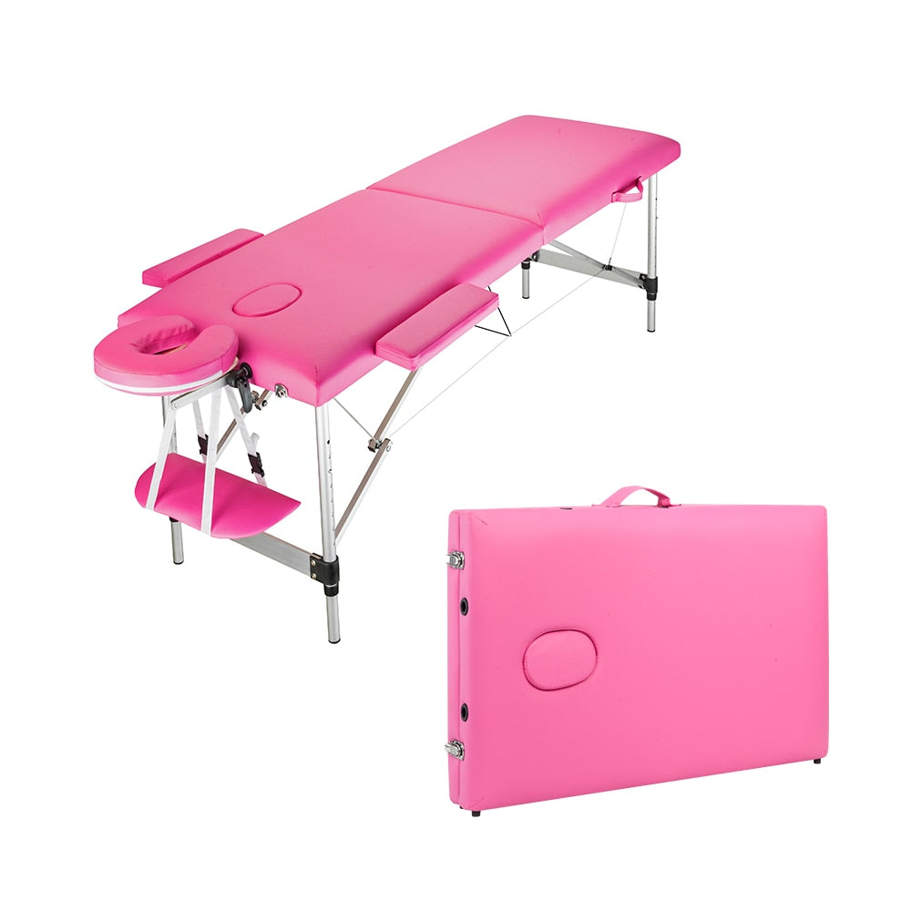Lash bed, perfect for massages, facials + more. 2 Sections Folding Portable Aluminum t 60CM Wide