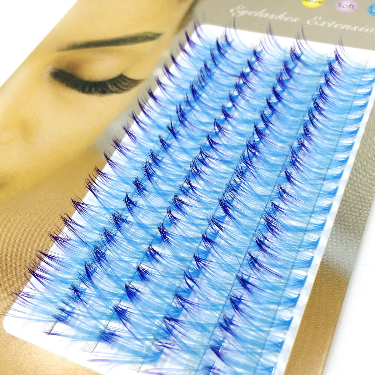 1 tray 12 mixed colors 10d russian volume fans C curl