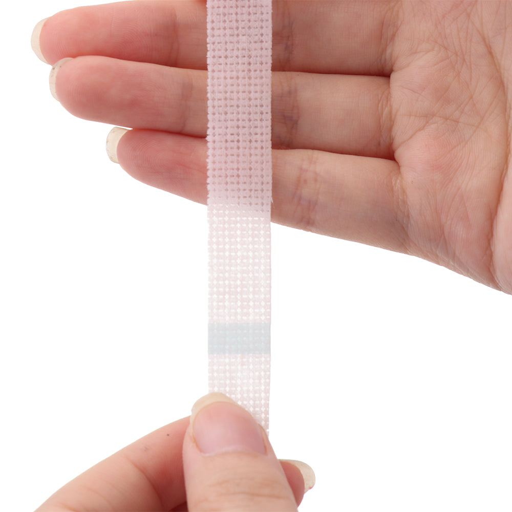 Blue Perforated Non-woven Tape Purple Eyelash Extensions