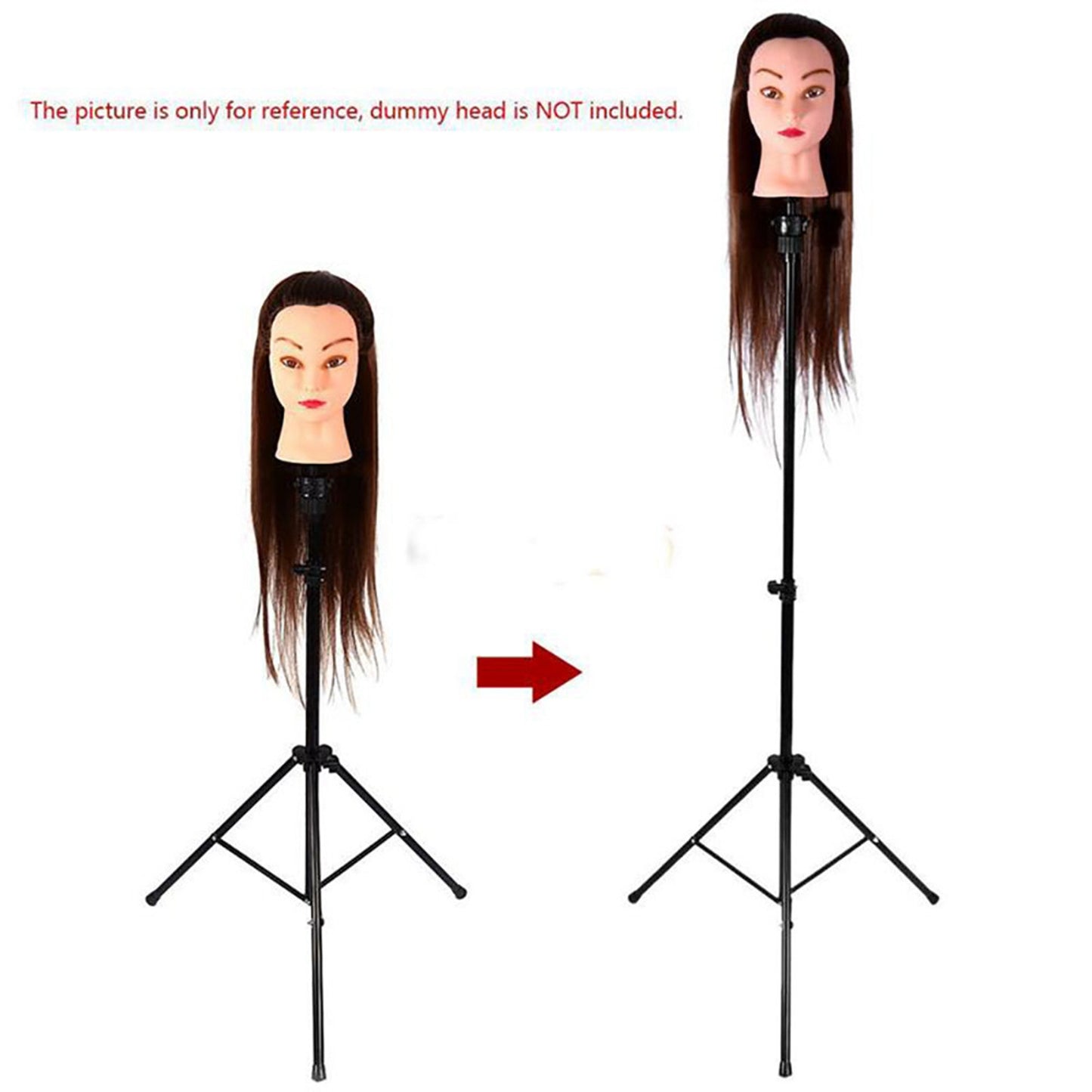 Adjustable Wig Head Tripod Stand Perfect for Wig making & Styling