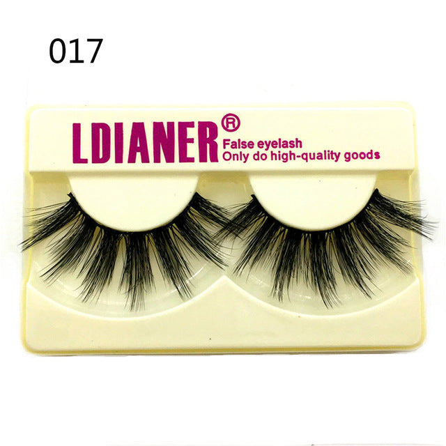 100% Mink Eyelashes 25mm Wispy Fluffy False Lashes