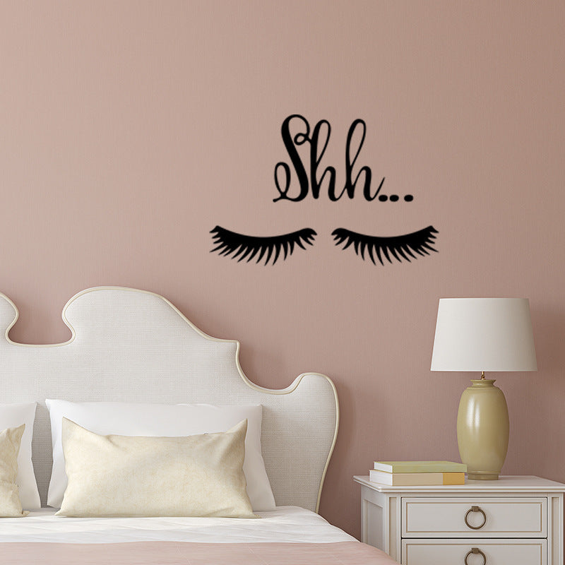 Personalized Eyelash Wall Sticker Living Room Bedroom TV Background