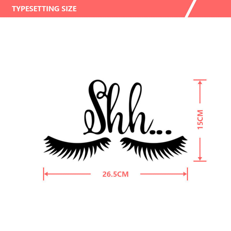 Personalized Eyelash Wall Sticker Living Room Bedroom TV Background