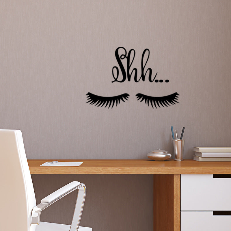 Personalized Eyelash Wall Sticker Living Room Bedroom TV Background