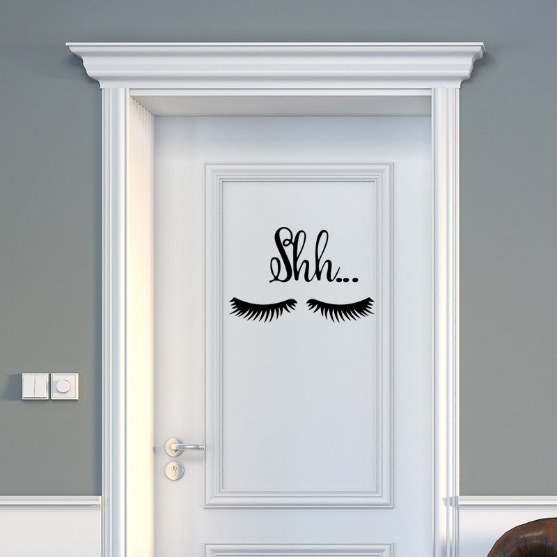 Personalized Eyelash Wall Sticker Living Room Bedroom TV Background