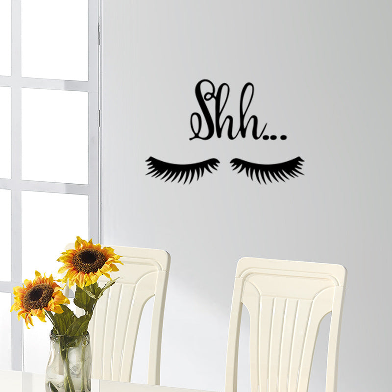 Personalized Eyelash Wall Sticker Living Room Bedroom TV Background