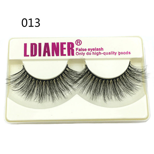 100% Mink Eyelashes 25mm Wispy Fluffy False Lashes