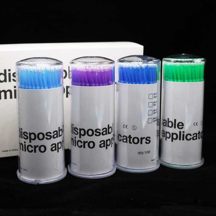 Bottled lash extension cotton swabs