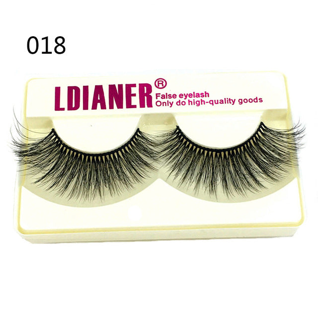 100% Mink Eyelashes 25mm Wispy Fluffy False Lashes