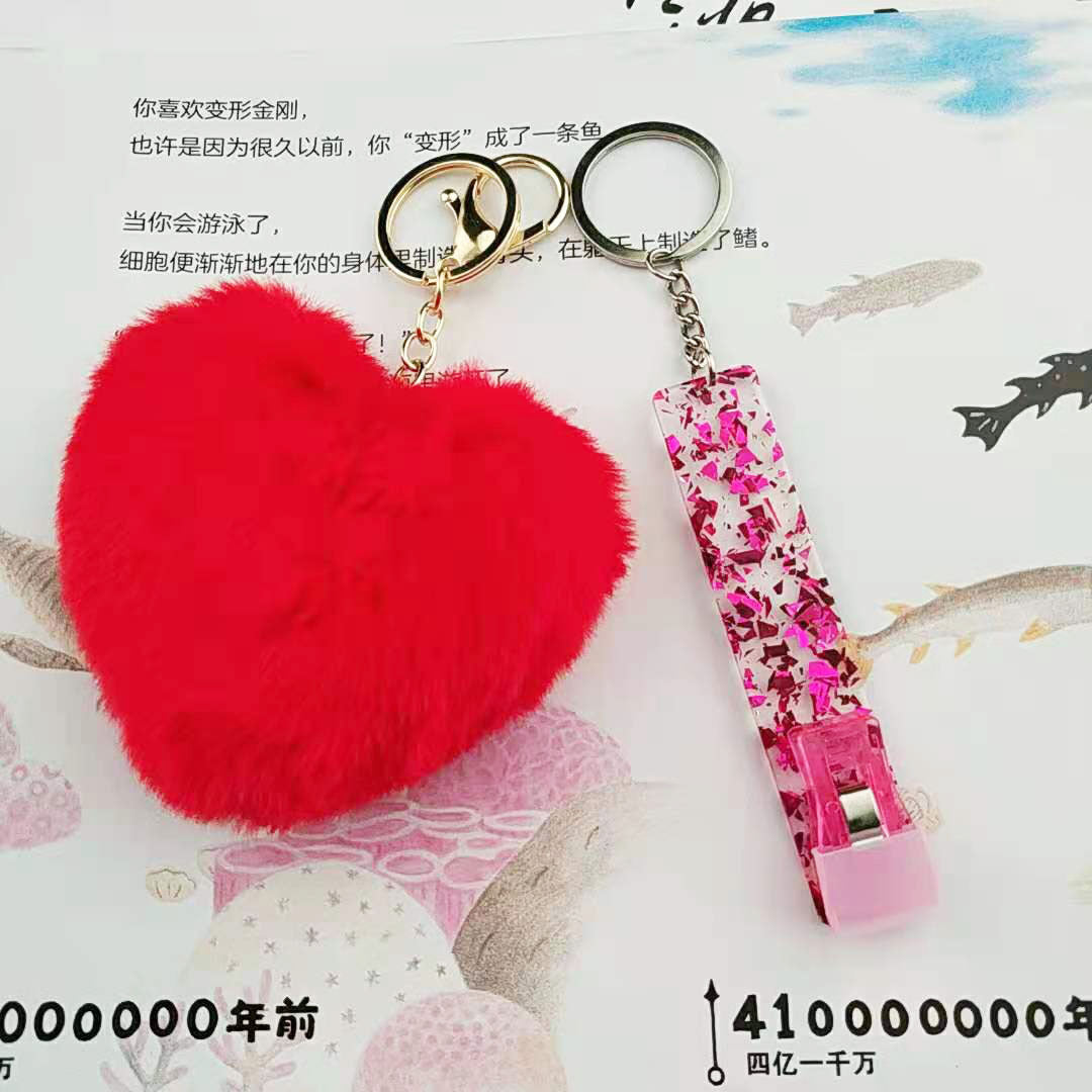 Contactless ATM Card Grabber for Long Nails Keychain