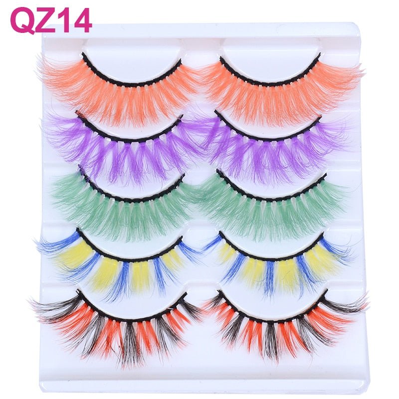 Colored 3D Mink Eyelashes