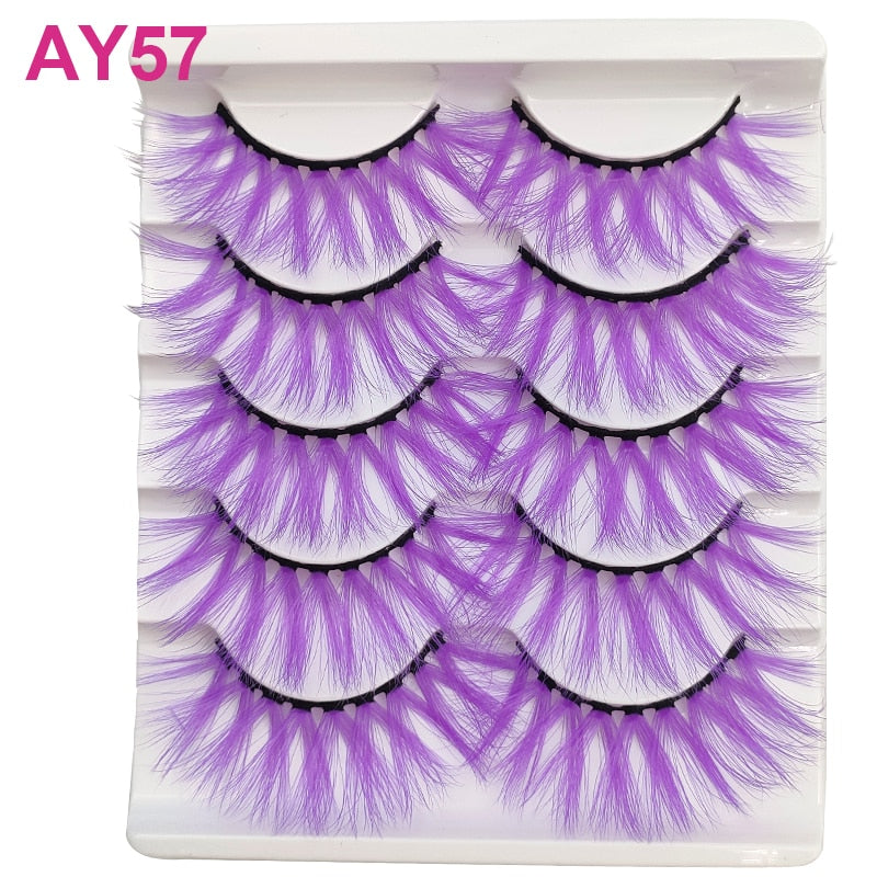 Colored 3D Mink Eyelashes