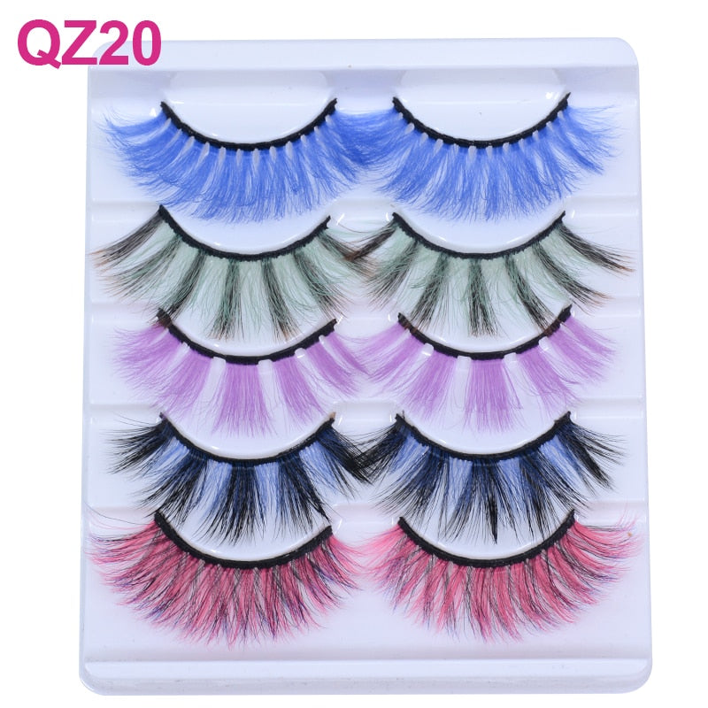 Colored 3D Mink Eyelashes