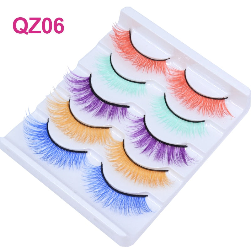 Colored 3D Mink Eyelashes