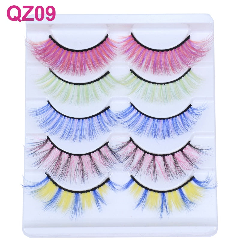 Colored 3D Mink Eyelashes