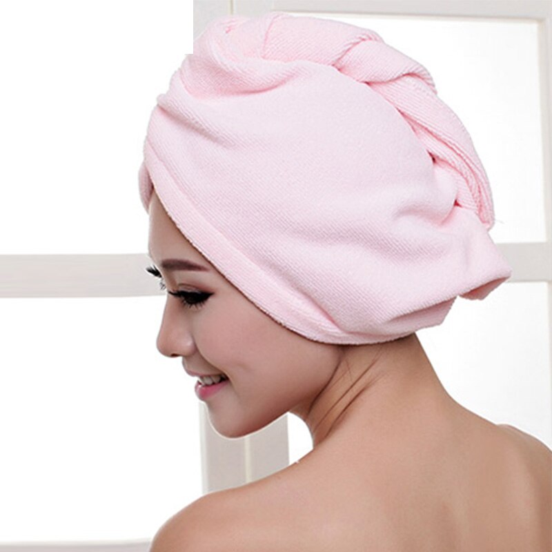 Microfiber Dry Hair Cap, Shower Cap, Strong Water Absorbent Triangle Hat, quick-drying, Wiping Hair Towel