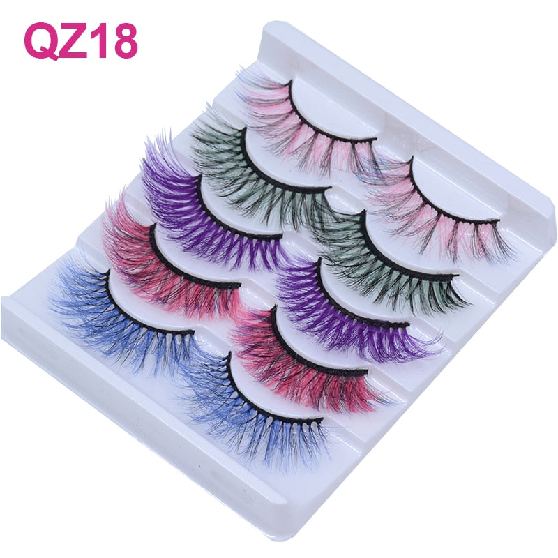 Colored 3D Mink Eyelashes
