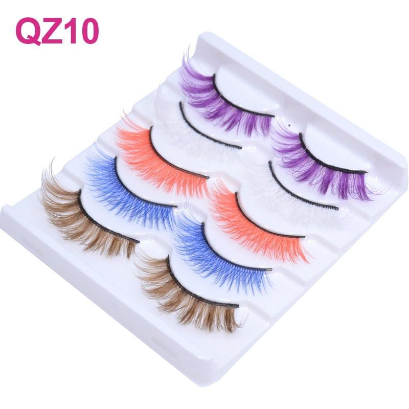 Colored 3D Mink Eyelashes