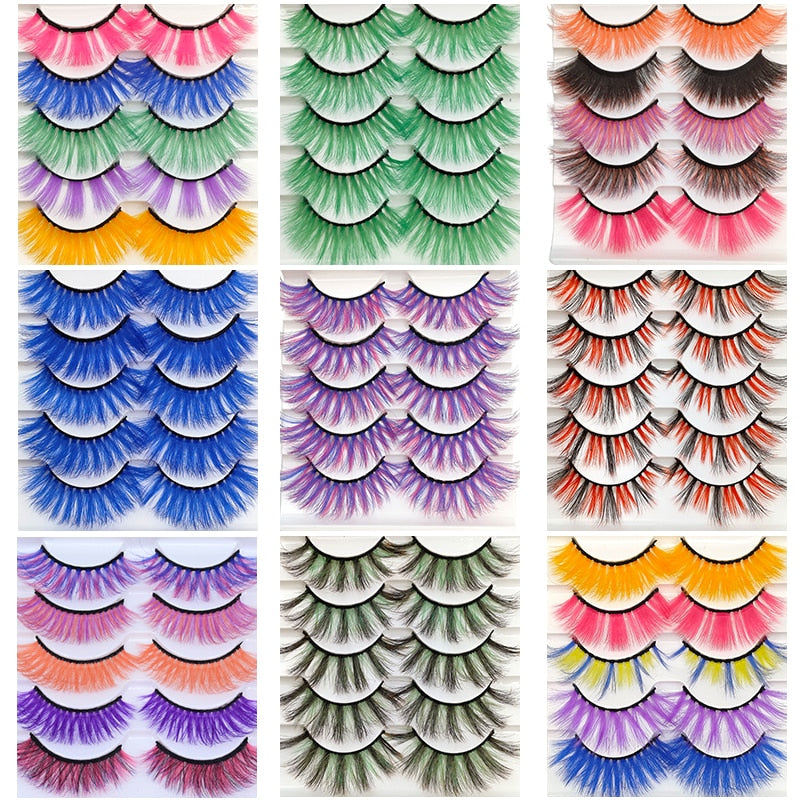 Colored 3D Mink Eyelashes