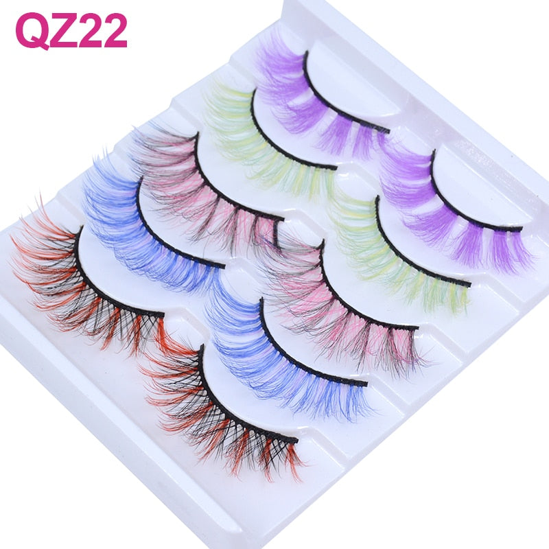 Colored 3D Mink Eyelashes