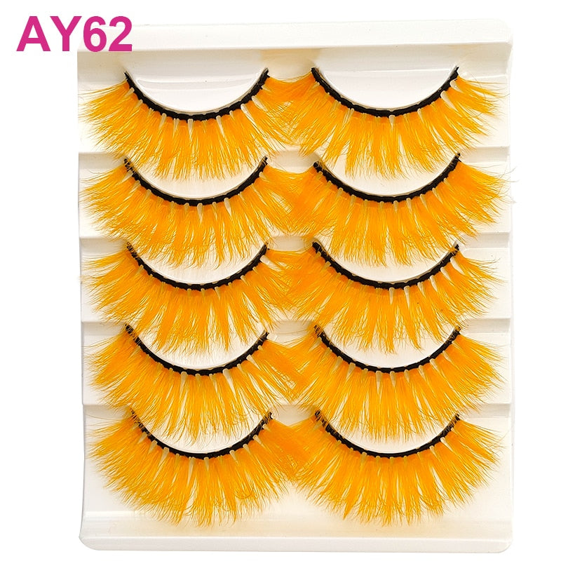 Colored 3D Mink Eyelashes