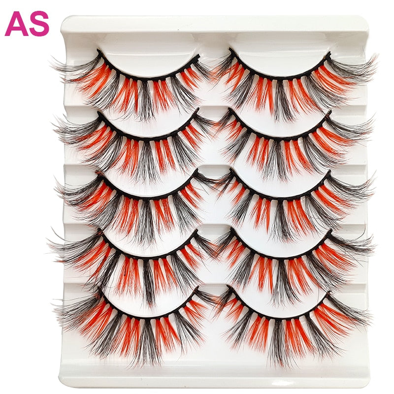 Colored 3D Mink Eyelashes