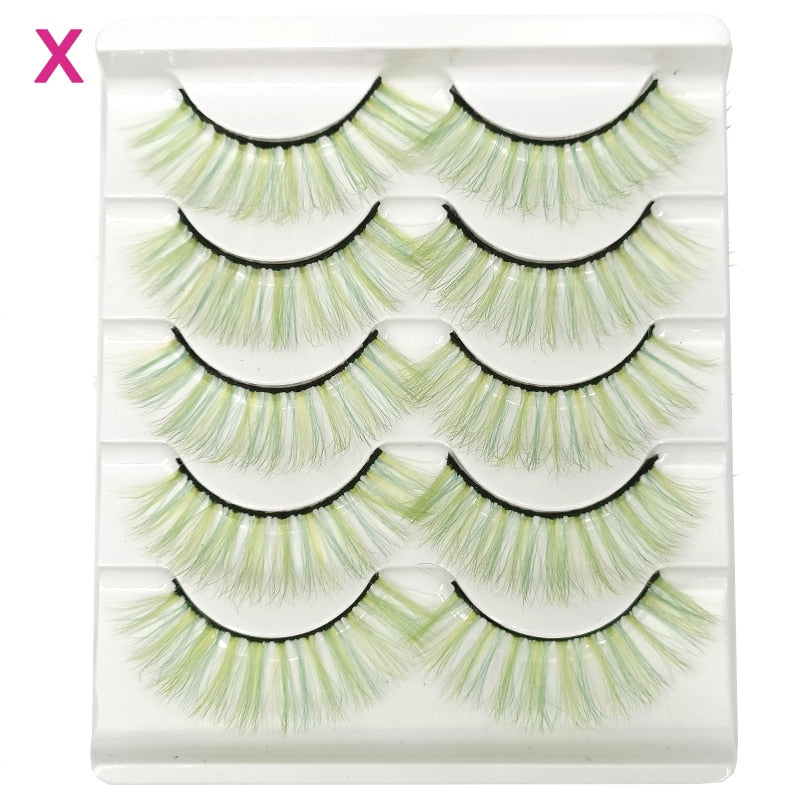 Colored 3D Mink Eyelashes