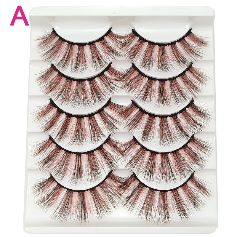 Colored 3D Mink Eyelashes