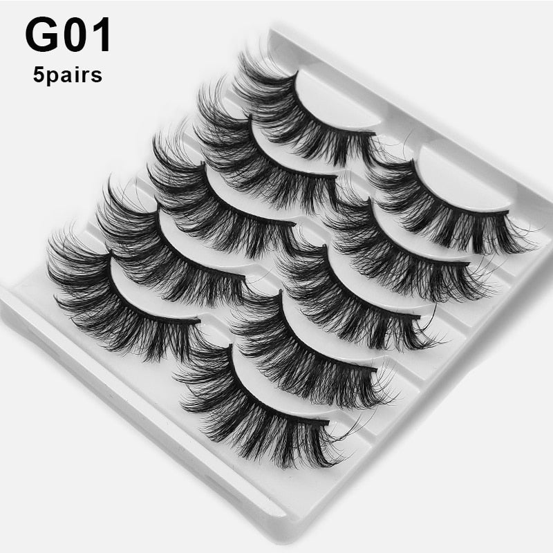Colored 3D Mink Eyelashes