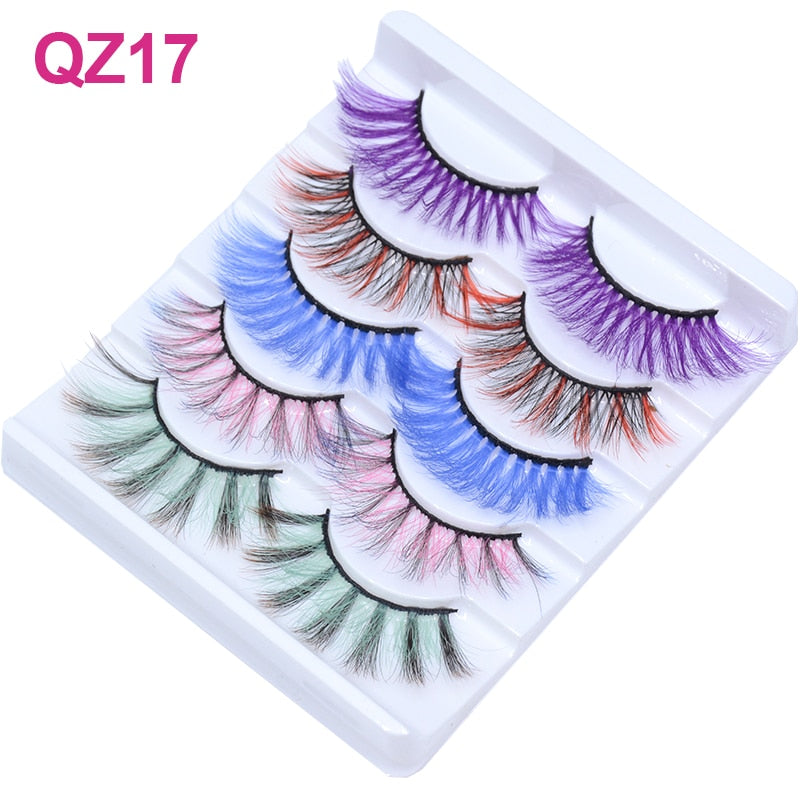 Colored 3D Mink Eyelashes