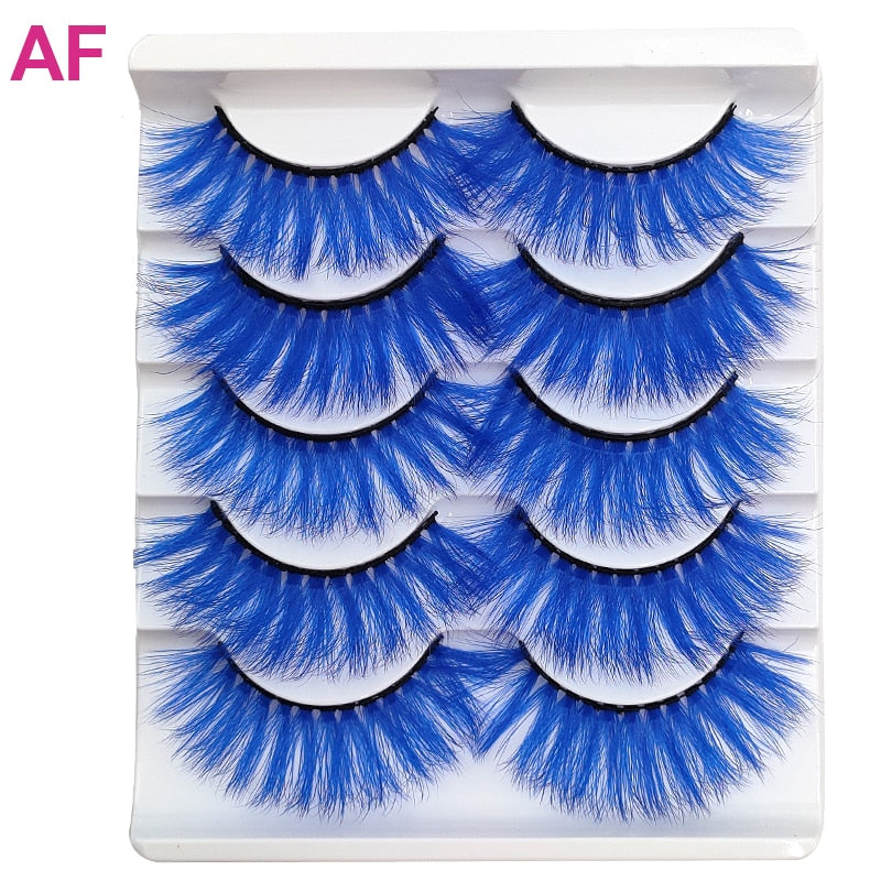 Colored 3D Mink Eyelashes