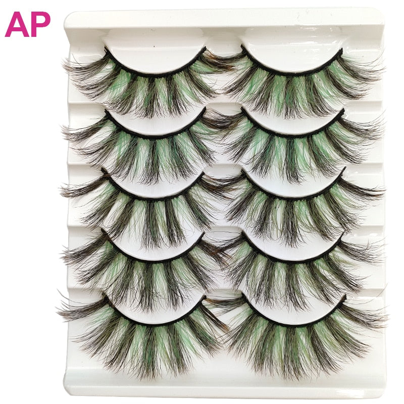 Colored 3D Mink Eyelashes