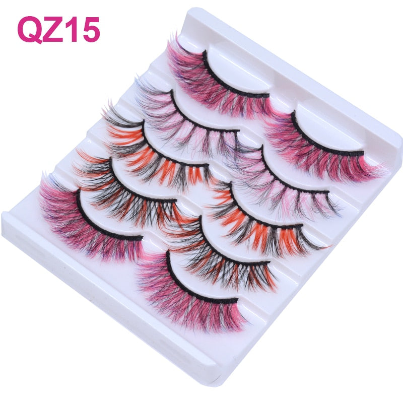 Colored 3D Mink Eyelashes