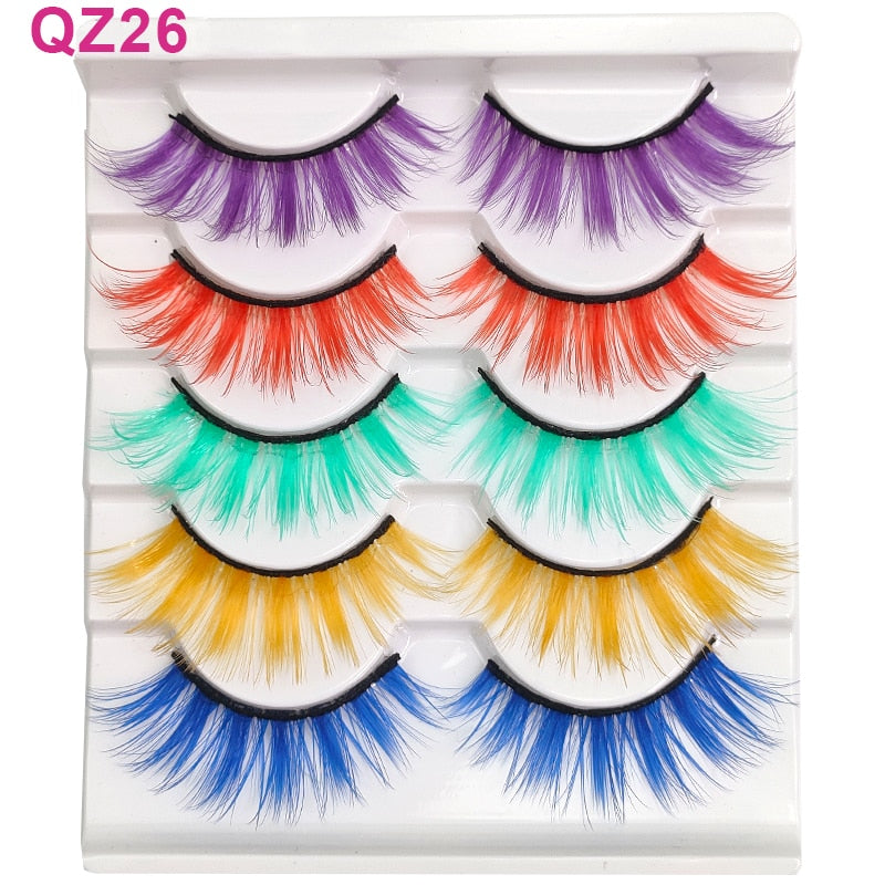 Colored 3D Mink Eyelashes