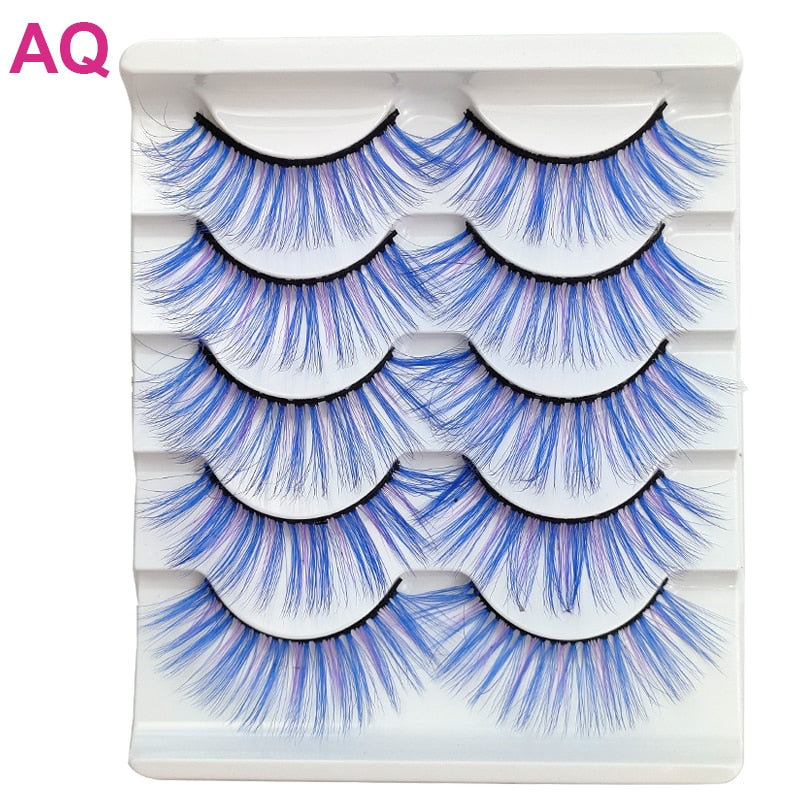 Colored 3D Mink Eyelashes