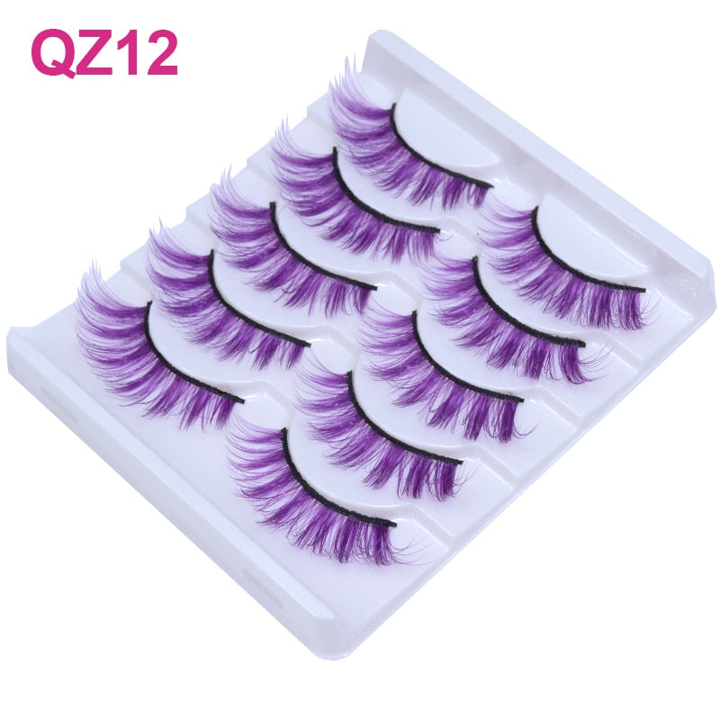 Colored 3D Mink Eyelashes