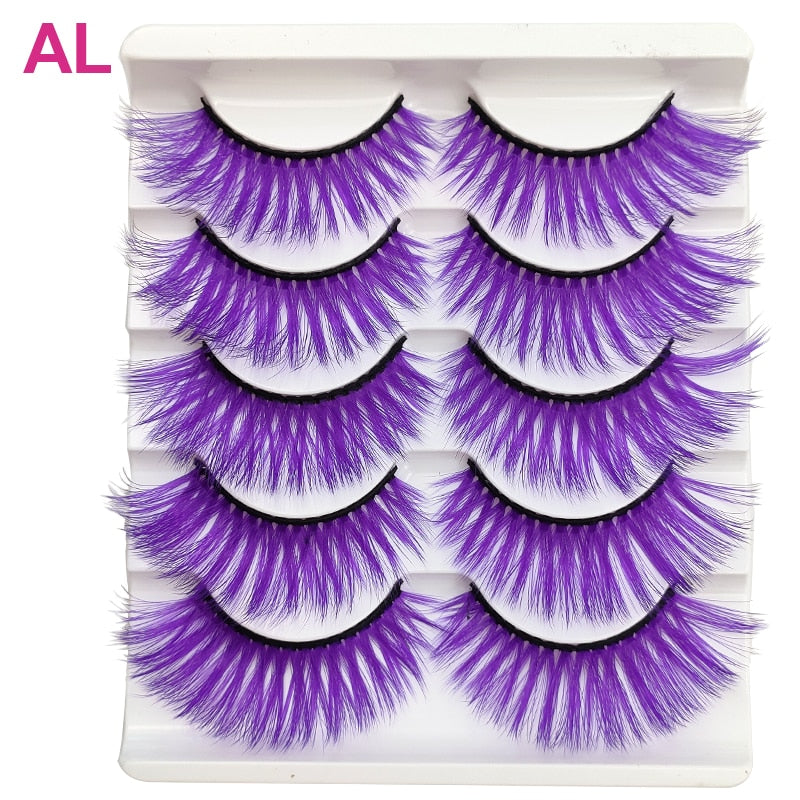 Colored 3D Mink Eyelashes