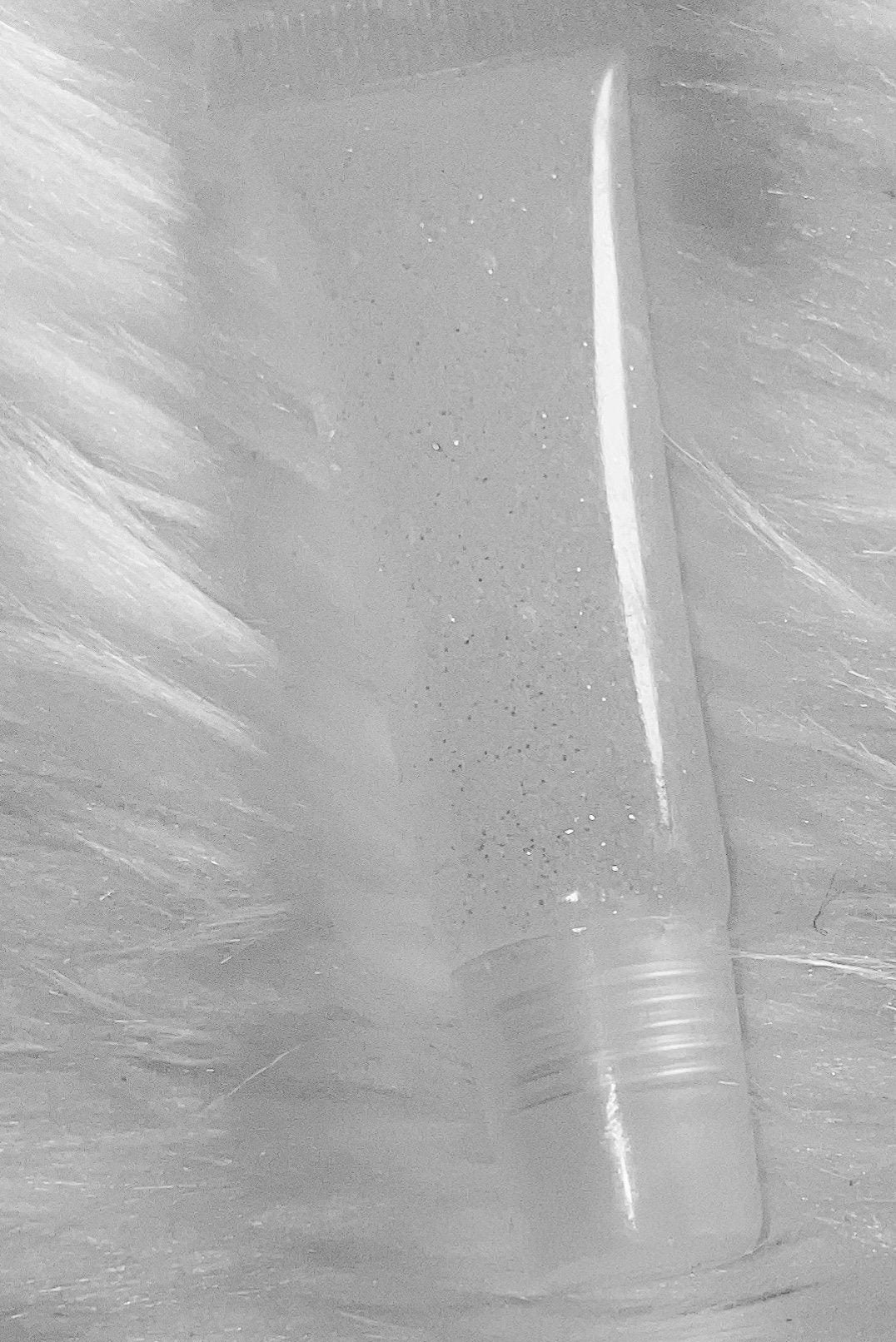 CLEAR lip gloss with glitter